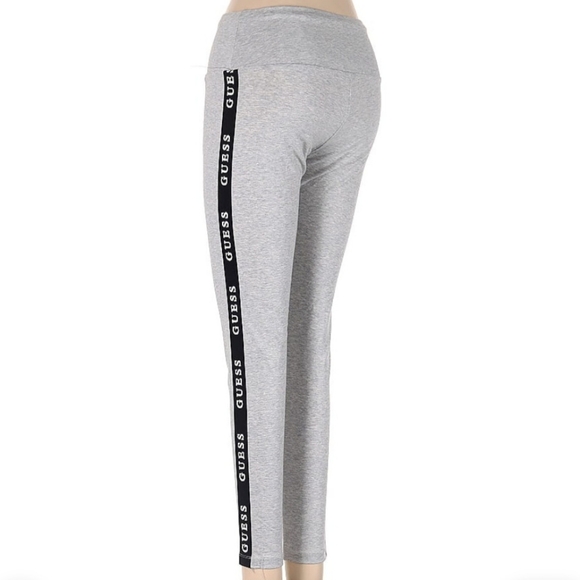 NWOT Guess Gray and Black Leggings with Side Stripe - Picture 1 of 3